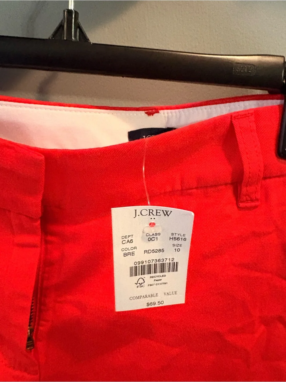 J. Crew Black and Red Women’s Shorts Pair